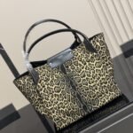 Celine Leopard Print Canvas Tote Bag 32Cm - Image 2