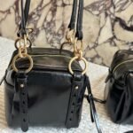 Prada Dangle Leather Top Handle Mini Bag Black 16Cm 1Bb137 2Cyr F0002 V Ooo - Image 5