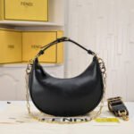 Fendi Small Fendigraphy Bag Black 24Cm 8BR798A5DYF1HEJ - Image 2