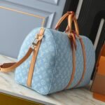 Louis Vuitton Keepall Bandoulièrè 45 Bag Sky Blue Denim 45Cm M25334 - Image 3
