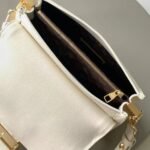 Super Vip 1:1 – Louis Vuitton Dauphine Soft MM Bag White 24Cm M25050 - Image 7
