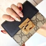 Gucci GG Supreme Padlock Wallet Black And Beige 11cm 779799 KLQIG 8575 - Image 7