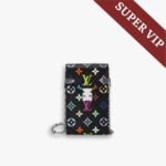Super Vip 1:1 – Louis Vuitton x Takashi Murakami Phone Pouch Métis Black 17Cm M14098