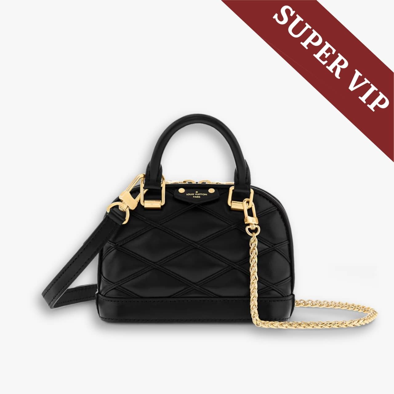 367-3-1.jpg Super Vip 1:1 – Louis Vuitton Nano Alma Bag Black 18Cm M83048 - Image 1