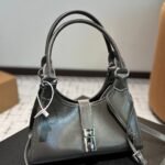 Prada Medium Leather Tote Bag Grey 27Cm - Image 2