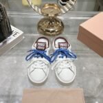 Miumiu Sneaker Mules White And Crimson 5E413E 3L48 F0C65 F 005 - Image 2