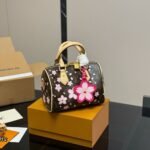 Louis Vuitton X Murakami Speedy Bandoulière 25 Cherry Blossom Sakura Brown 25cm M14174 - Image 3