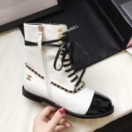 Chanel Botas Para Mujer White And Black - Image 5