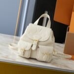 Louis Vuitton Backup Monogram Empreinte Leather Cream 20Cm M47106 - Image 2