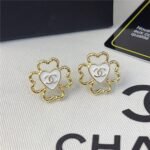Chanel Four Leaf Clover Heart Earrings Abf311 B19851 Nafgv - Image 3