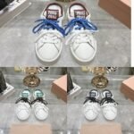 Miumiu Sneaker Mules White And Crimson 5E413E 3L48 F0C65 F 005 - Image 6