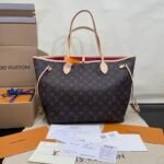 [Super Vip 1:1] Louis Vuitton Neverfull MM Monogram Canvas Cerise Red 31Cm M46987 - Image 2