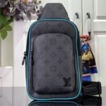 Super Vip 1:1 – Louis Vuitton Avenue Slingbag PM Bag Monogram Eclipse Revers Turquoise 20Cm M11703 - Image 2