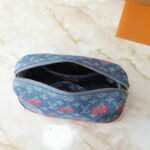 Louis Vuitton x Takashi Murakami Cosmetic Pouch GM Denim Blue 27Cm M13893 - Image 6