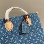 Louis Vuitton New LV Remix Onthego MM Denim Blue 35cm M46871 - Image 5