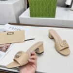 Gucci Nojum Women’s Slide Sandal Beige - Image 4