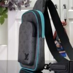 Super Vip 1:1 – Louis Vuitton Avenue Slingbag PM Bag Monogram Eclipse Revers Turquoise 20Cm M11703 - Image 3