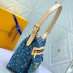 Louis Vuitton Monogram Denim Baggy PM Shoulder Bag Monogram Denim Baggy PM Shoulder Bag Blue 30cm - Image 3