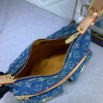 Louis Vuitton Monogram Denim Baggy PM Shoulder Bag Monogram Denim Baggy PM Shoulder Bag Blue 30cm - Image 4