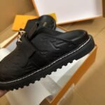Louis Vuitton Cosy Flat Comfort Clog Monogram Embossed Black - Image 4