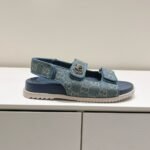 Gucci Gg Sandal Light Blue Denim 771575 Facuo 4646 - Image 5
