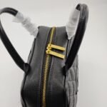 Chanel Quilted Caviar Small Bowler Satchel Black 25Cm - Image 5