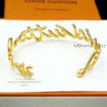 Louis Vuitton Lv Script Bracelet Gold M1812S - Image 7