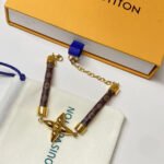 Louis Vuitton Louisette Bracelet Monogram Brown M8665Z - Image 5