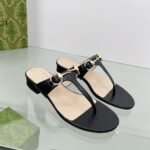 Gucci Women’s Thong Sandal With Horsebit Black ‎‎816590 C9D00 1000 - Image 5