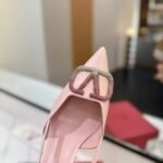Valentino Garavani Vlogo Pointed Toe Slingback Pump Pink - Image 5
