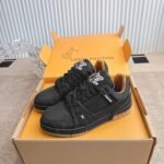 Louis Vuitton Lv Trainer Sneaker Black 1Ahtt2 - Image 2