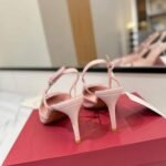 Valentino Garavani Vlogo Pointed Toe Slingback Pump Pink - Image 4