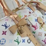 Super Vip 1:1 – Louis Vuitton x Takashi Murakami Keepall Bandoulière 45 Monogram White 45Cm M13742 - Image 6