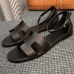 Hermes Santorini Sandal Black H182138Z 02360 - Image 2