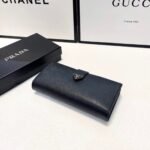 Prada Saffiano Notab Long Zip Wallet Black 18 Cm - Image 3