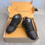 Louis Vuitton Lv Trainer Sneaker Black 1Ahtt2 - Image 5