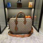 Gucci Gg Emblem Medium Briefcase Beige And Dark Brown 40Cm 821149 Faed3 9786 - Image 2