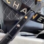 Chanel Gabrielle Small Hobo Bag Smooth Gold Silver Tone Black 20Cm As1582 B03936 94305 - Image 4