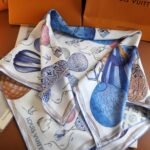 Louis Vuitton Up And Away Square Light Blue 90Cm M78448 - Image 2