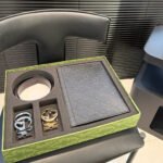 Gift set: Gucci GG Embossed Pouch Black 34Cm