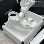 Chanel Sandal Shiny White G35927 B20276 U0451 - Image 5
