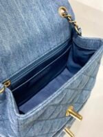 Chanel Mini Denim Rectangular Crush Ghw 17Cm - Image 7