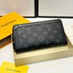 Louis Vuitton Long Wallet Monogram Eclipse Trunk Zippy Black 19Cm M80558 - Image 2