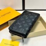 Louis Vuitton Long Wallet Monogram Eclipse Trunk Zippy Black 19Cm M80558 - Image 3