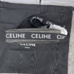 Celine Medium Messenger Bag In Triomphe Canvas Black 23Cm 197202Dnd 38Os - Image 4