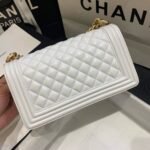 [Super Vip 1:1] Chanel Le Boy Chevron Caviar Black 25Cm - Image 4
