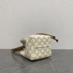 [Super Vip 1:1] Celine Micro Sailor In Triomphe Canvas White And Tan 17Cm 10M742Gce 01Ta - Image 5