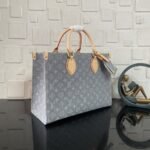 Super Vip 1:1 – Louis Vuitton OnTheGo MM Bag Washed Gray 35Cm M13189 - Image 3