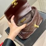 Chanel 19 Flap Bag Shiny Gold And Silver Tone Brown 20Cm - Image 3