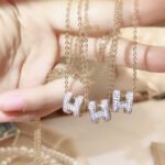 Hermes Mini Pop H Pendant Necklace Gold - Image 3